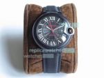 TW Factory Swiss Replica Cartier Ballon Bleu Black Knight Watch 42MM